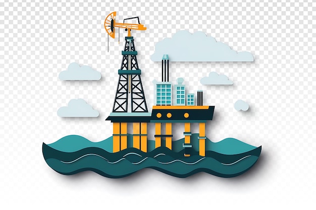 PSD le puits de pétrole de dubaï, un symbole de la production d'énergie