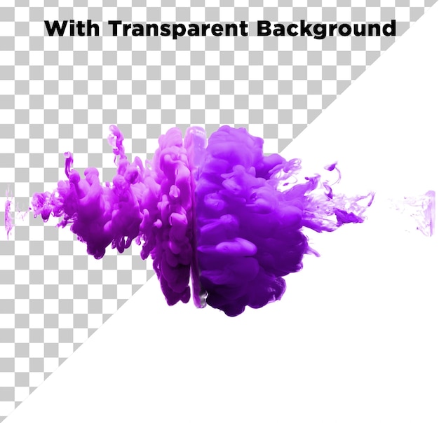 PSD purple color smoke splash explosion transparent background psd von moazzamalitipu auf freepik