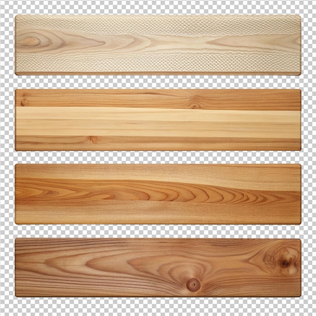 PSD raccolta di tavole di legno 2x4 isolate