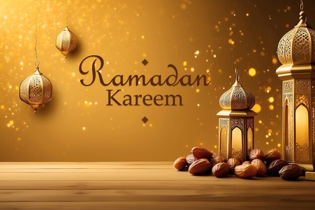 Ramadan Kareem Hintergrunddesign-Vorlage