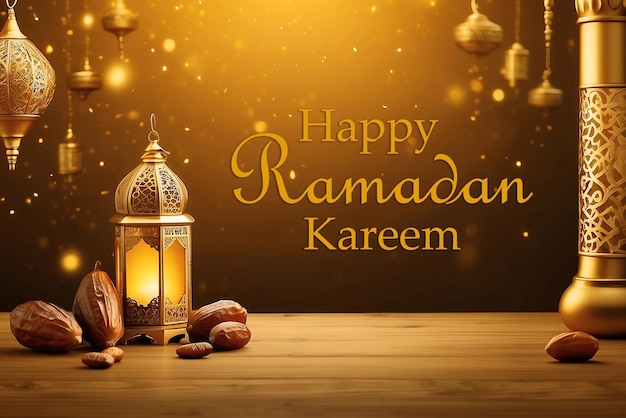 Ramadan Kareem Hintergrunddesign-Vorlage