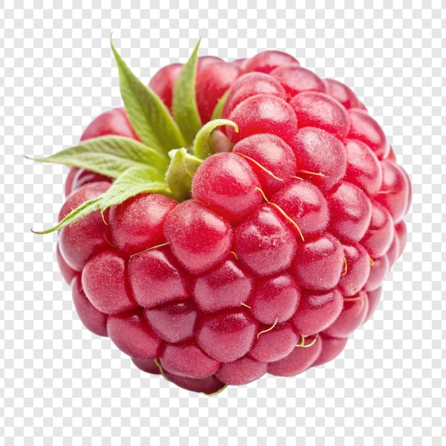 PSD raspberries isolées sur un fond transparent