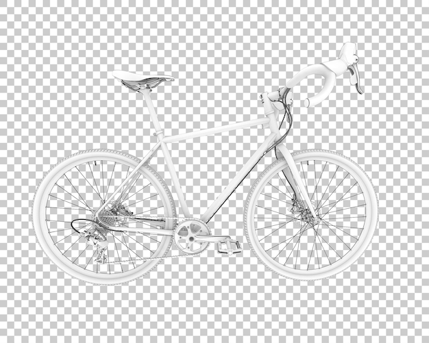 PSD realistisches fahrrad isoliert auf transparentem hintergrund 3d-rendering-illustration