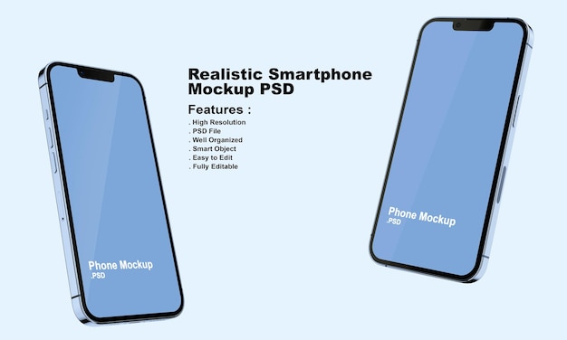 Realistisches Premium-Smartphone-Modell