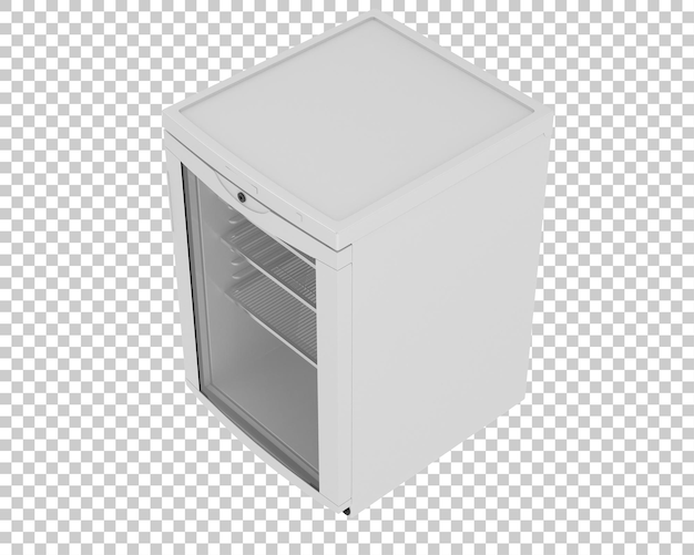 PSD réfrigérateur isolé sur fond transparent illustration du rendu 3d