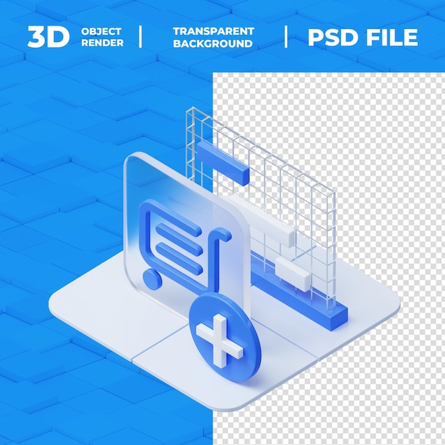 PSD rendering 3d di 25d hd icons