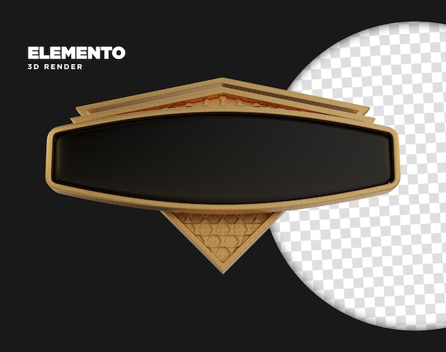 Renderização 3D de elementos metálicos