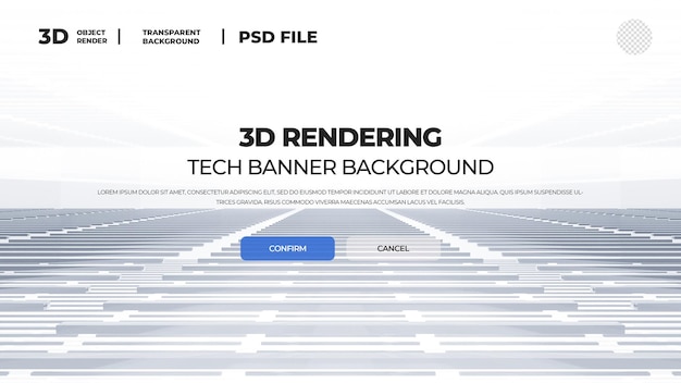 PSD renderização 3d real de escada abstrata hd padrão de fundo em perspectiva em camadas psd