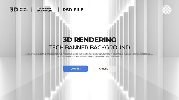 PSD renderização 3d real de escada abstrata hd padrão de fundo em perspectiva em camadas psd