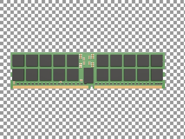 PSD rendu 3d réaliste de la ram ddr5 visualisation de la mémoire de pointe