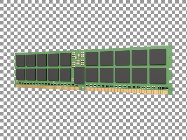 PSD rendu 3d réaliste de la ram ddr5 visualisation de la mémoire de pointe