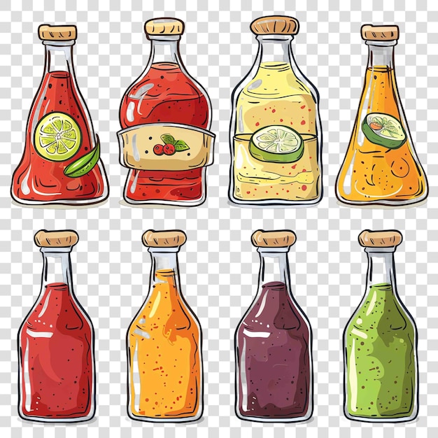 PSD sauces arrière-plan transparent à l'aquarelle clipart