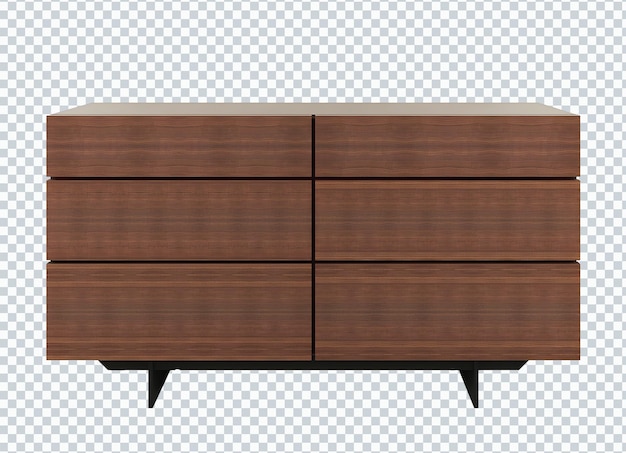 Schlichter minimalistischer Sperrholzschrank aus Holz. Transparent.