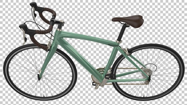 PSD schnelles fahrrad auf transparentem hintergrund 3d-darstellung