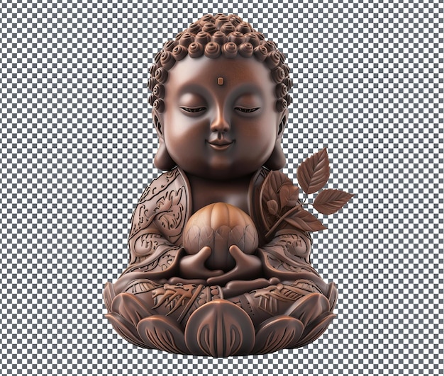 PSD schöne buddha-nuss auf durchsichtigem hintergrund