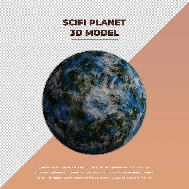 PSD science-fiction-planet