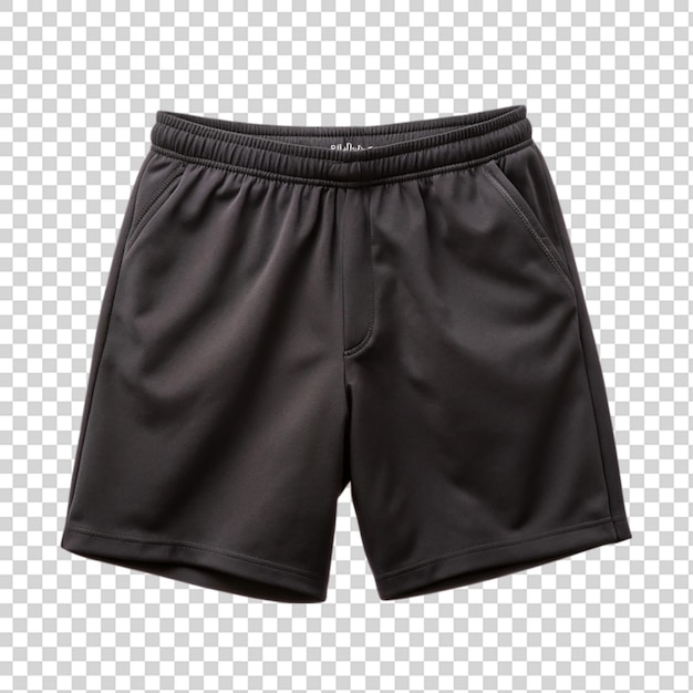 PSD des shorts noirs isolés sur un fond transparent