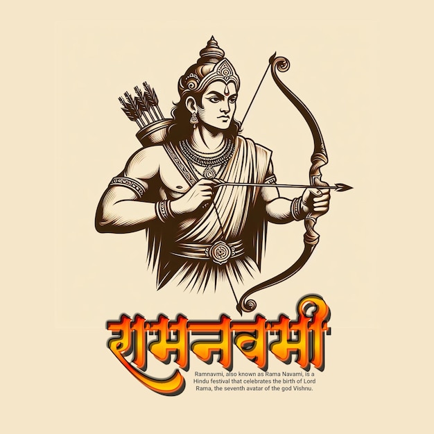 Shri Ram Navami Happy Ram Navami Social Media Post Vorlage Banner