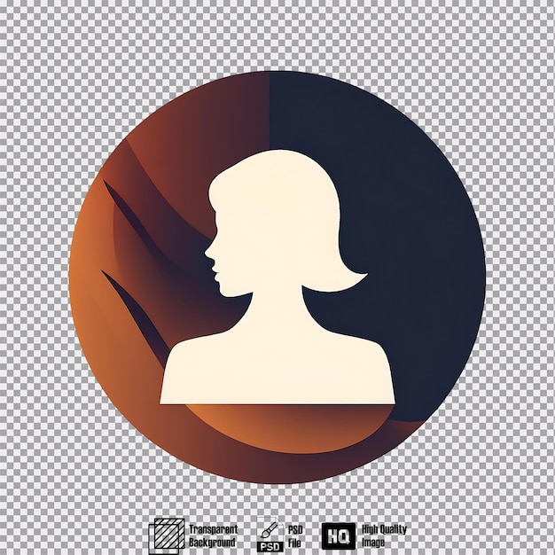 PSD silhouette frau avatar