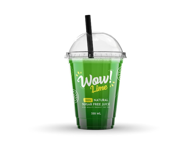 Smoothie Cup Mockup