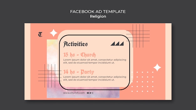 Social-Media-Promo-Vorlage für Religion und Anbetung