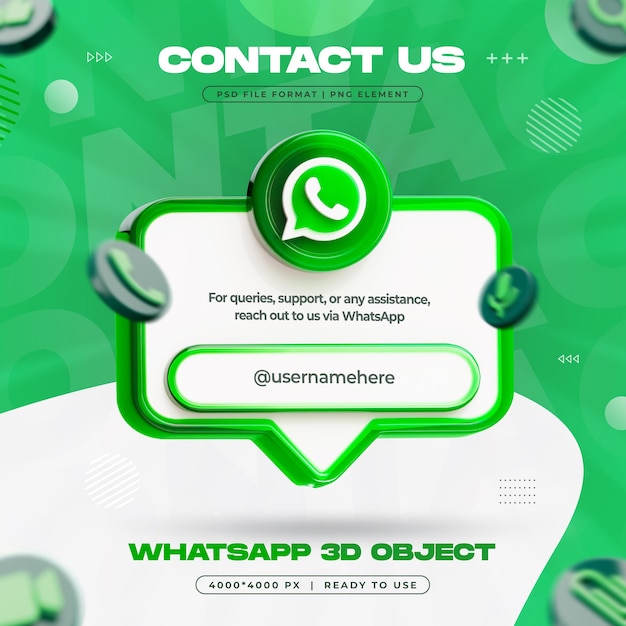 Soziale Medien Whatsapp Post Frame Isolierte 3D-Rendering