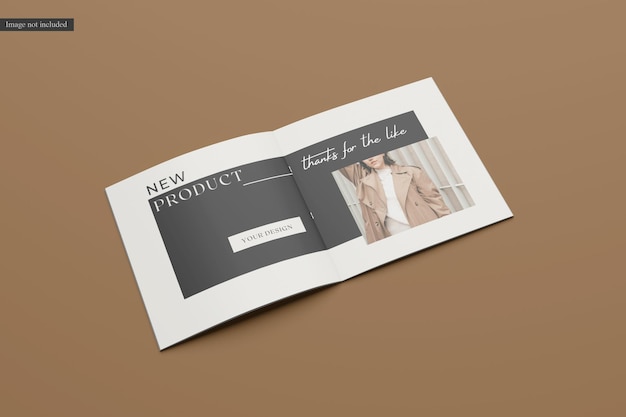 Square Brochure Mockup