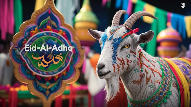 Stilvolle goldene Eid al-Adha Bakrid islamische Grüße