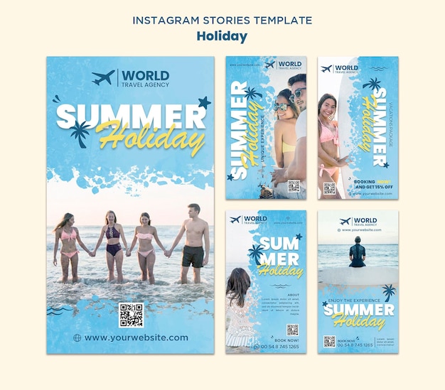 Storie di instagram per le vacanze