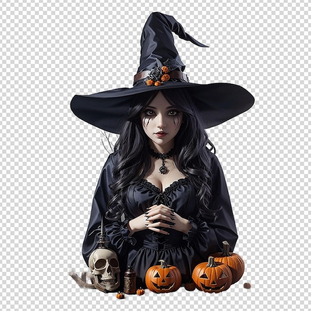 sublimação de clipart de bruxa assustadora de halloween