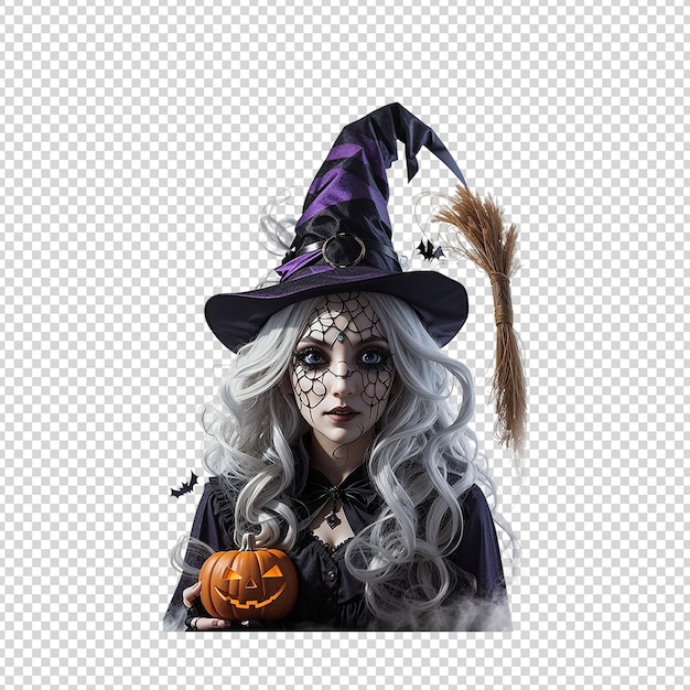 sublimação de clipart de bruxa assustadora de halloween