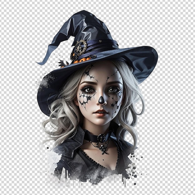 sublimation effrayante de clipart de sorcière d’Halloween