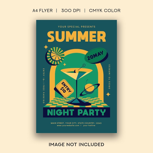 Summer Night Party Flyer