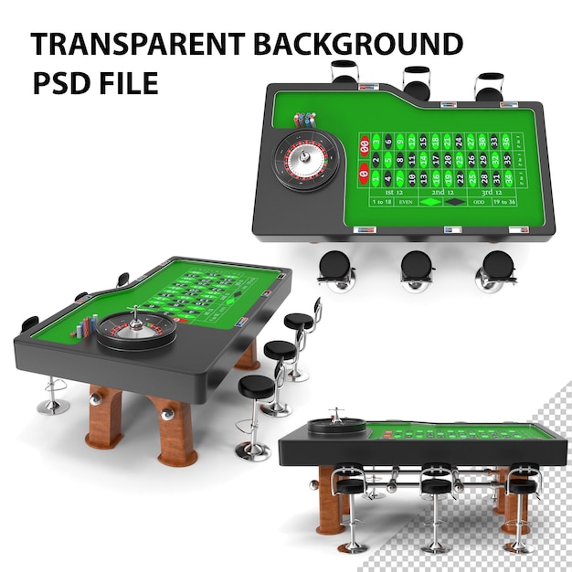 PSD tabela de roleta de cassino png