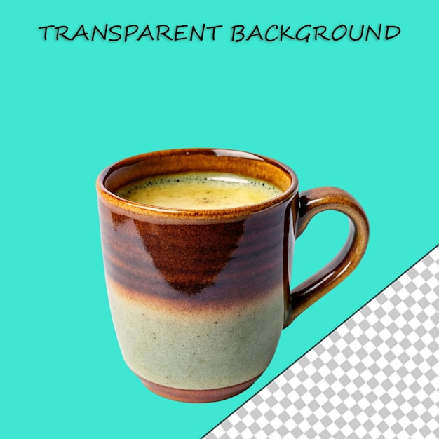 Une tasse isolée sur un fond transparent