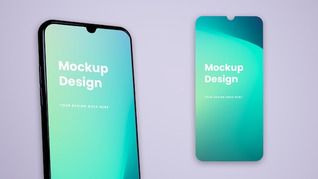 Telefon und Bildschirm - ui ux Mockup