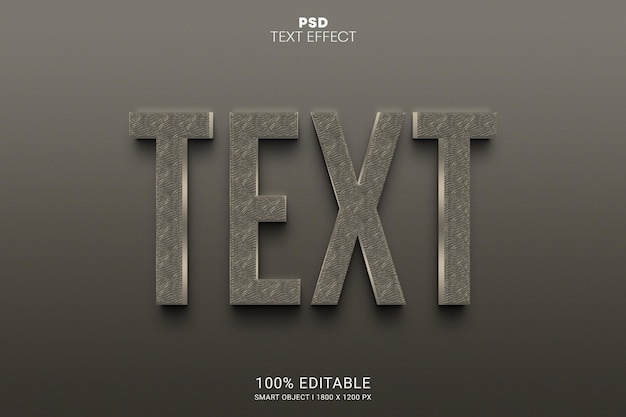 Texte 3D PSD Conception d'effets de texte modifiables