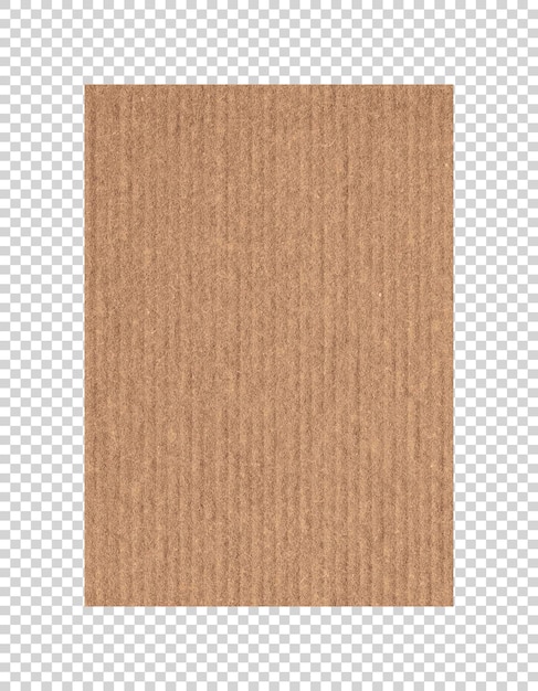 PSD texture de papier brun sur fond transparent