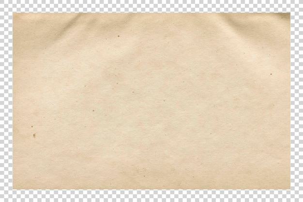 PSD texture de papier brun sur fond transparent