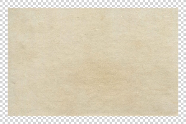 Texture de papier brun PSD sur fond transparent