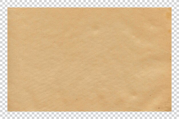 PSD texture de papier brun psd sur fond transparent