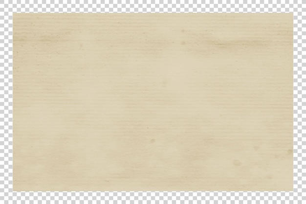 Texture de papier brun PSD sur fond transparent