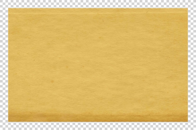 Texture de papier brun PSD sur fond transparent