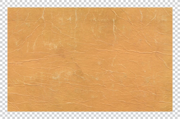 Texture de papier brun PSD sur fond transparent