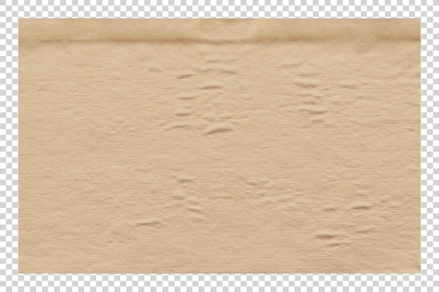 Texture de papier brun PSD sur fond transparent