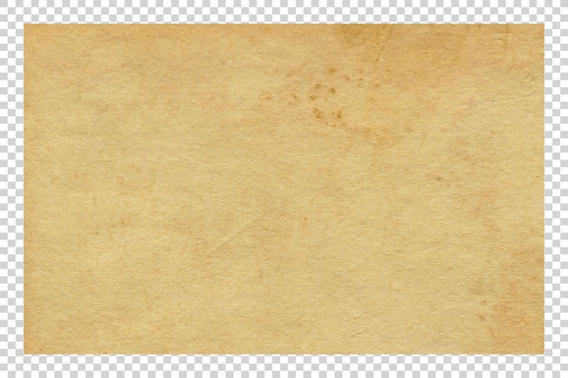 PSD texture de papier brun psd minimaliste sur fond transparent