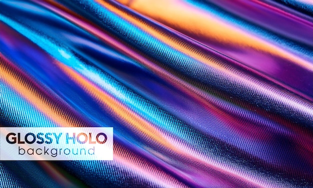 PSD texture de tissu métallique holographique de fond holo