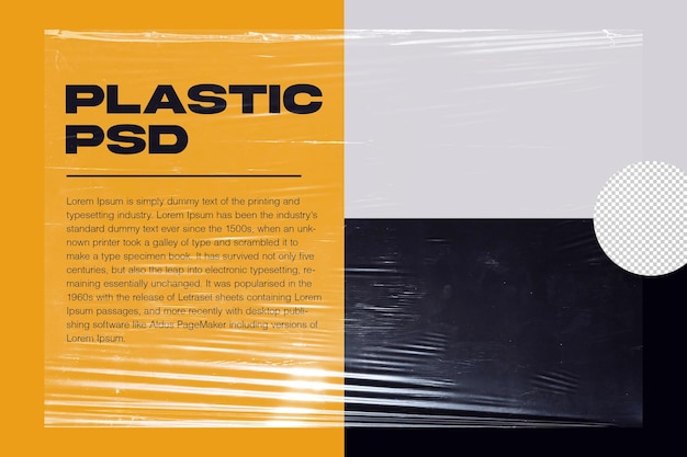 PSD textures de superposition de sac en plastique psd