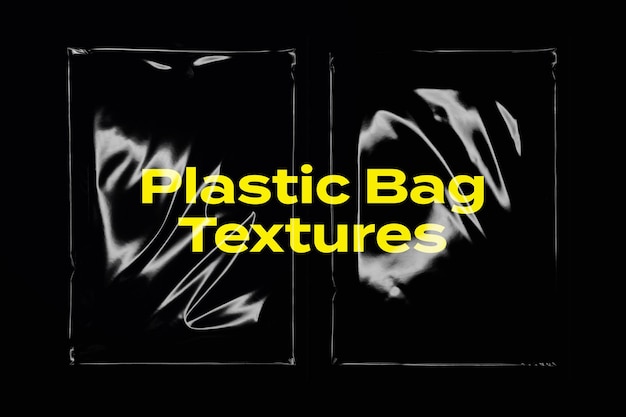 PSD textures de superposition de sacs en plastique