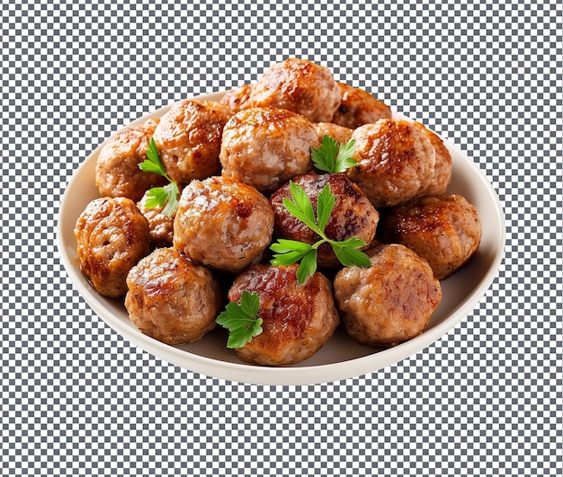 PSD toothsome bolinhos de lula carne meatballs isolados em fundo transparente